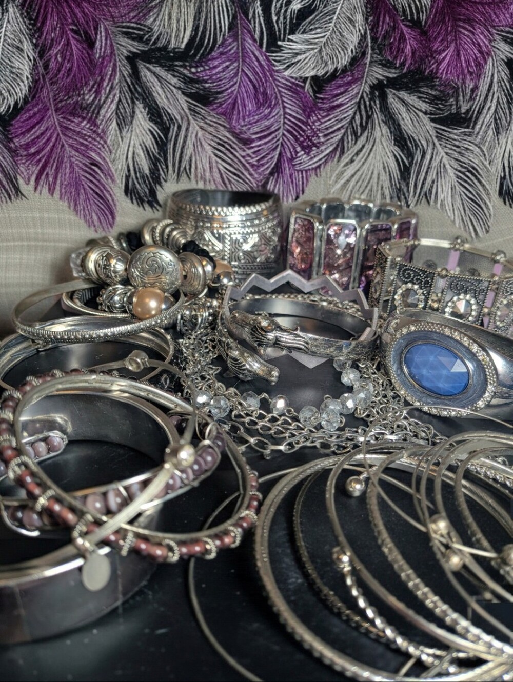 ✨ Ultimate Bohemian Silver Statement Bracelet Lot ✨ - Picture 11 of 12